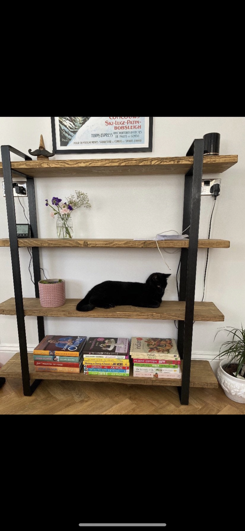 FRAMES ONLY Book case | Shelving unit | Room divider | Bar | made from Flat bar Steel