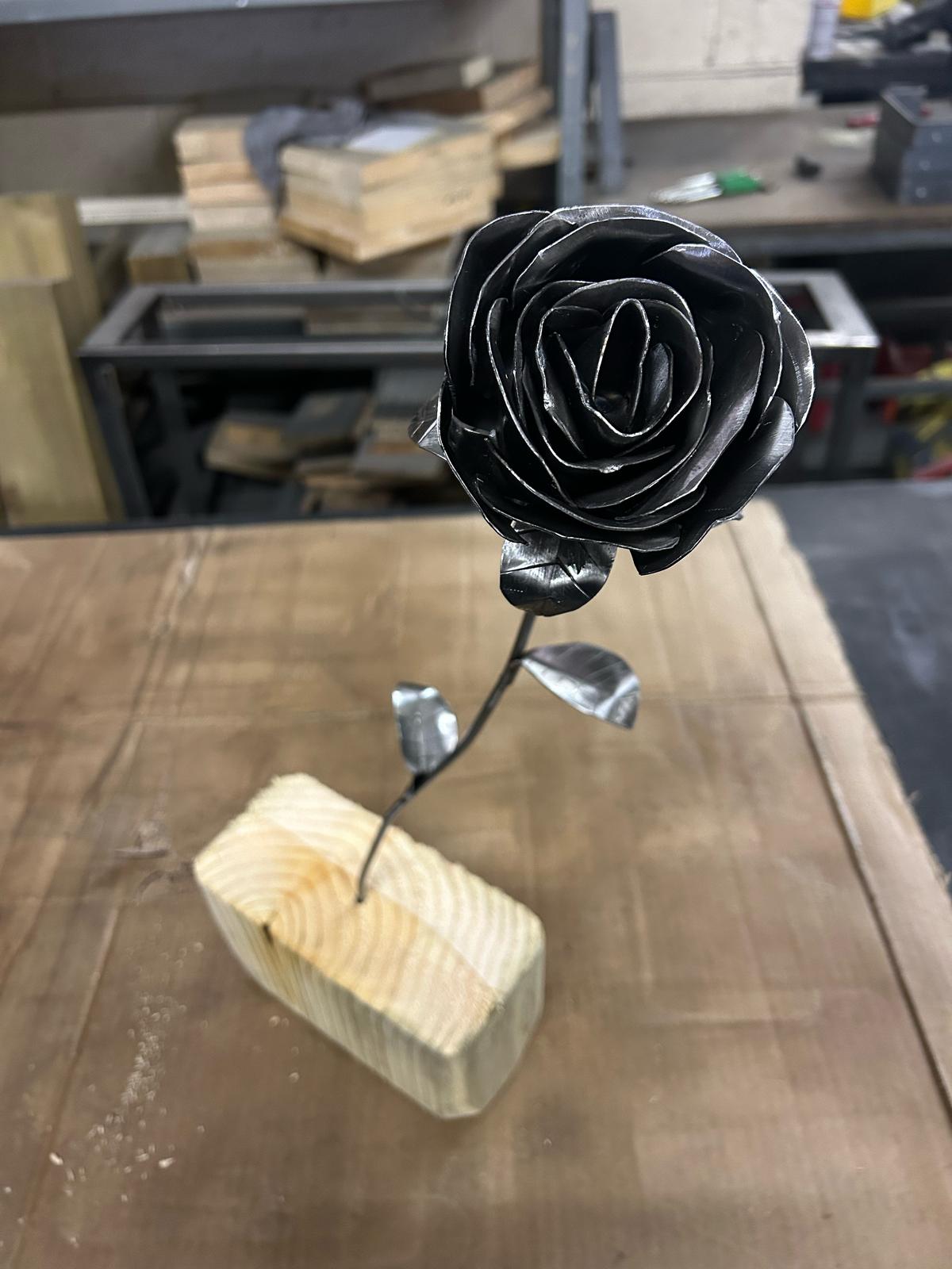 Forever Rose, Handcrafted Steel Rose- Mothers day- Anniversary- Wedding- Birthday- Memorial- Special occasion- Gift