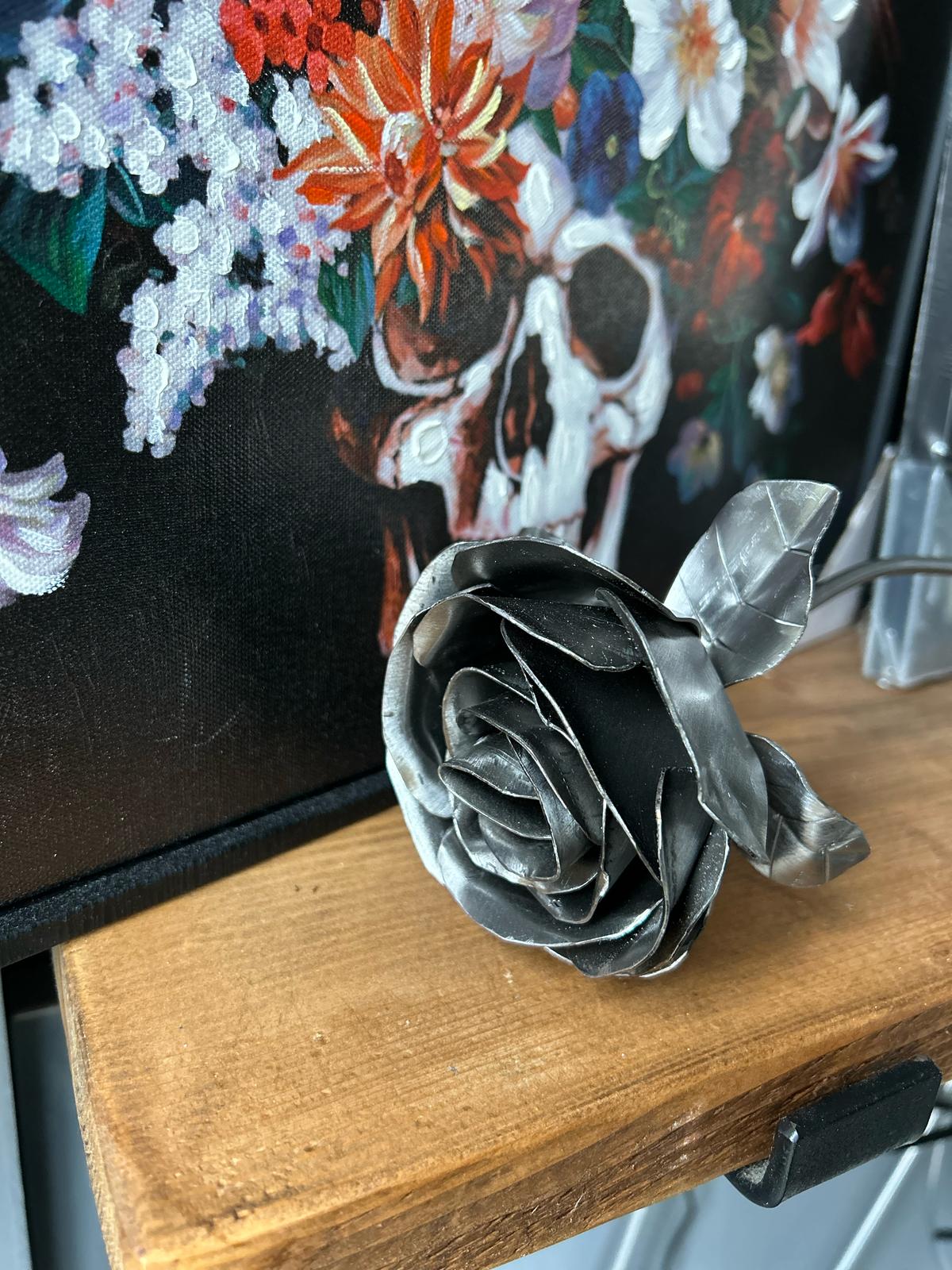 Forever Rose, Handcrafted Steel Rose- Mothers day- Anniversary- Wedding- Birthday- Memorial- Special occasion- Gift