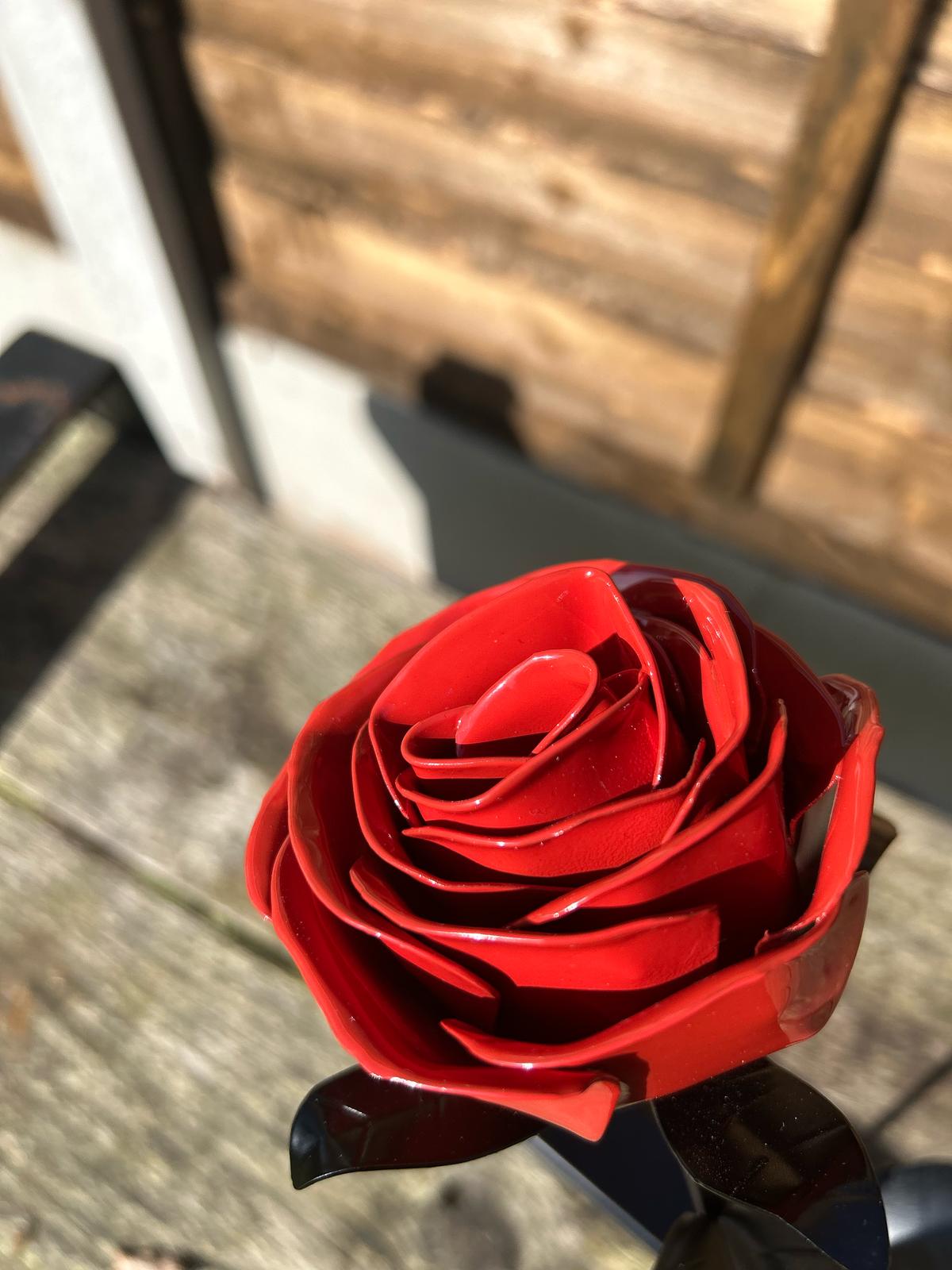 Forever Rose, Handcrafted Steel Rose- Mothers day- Anniversary- Wedding- Birthday- Memorial- Special occasion- Gift