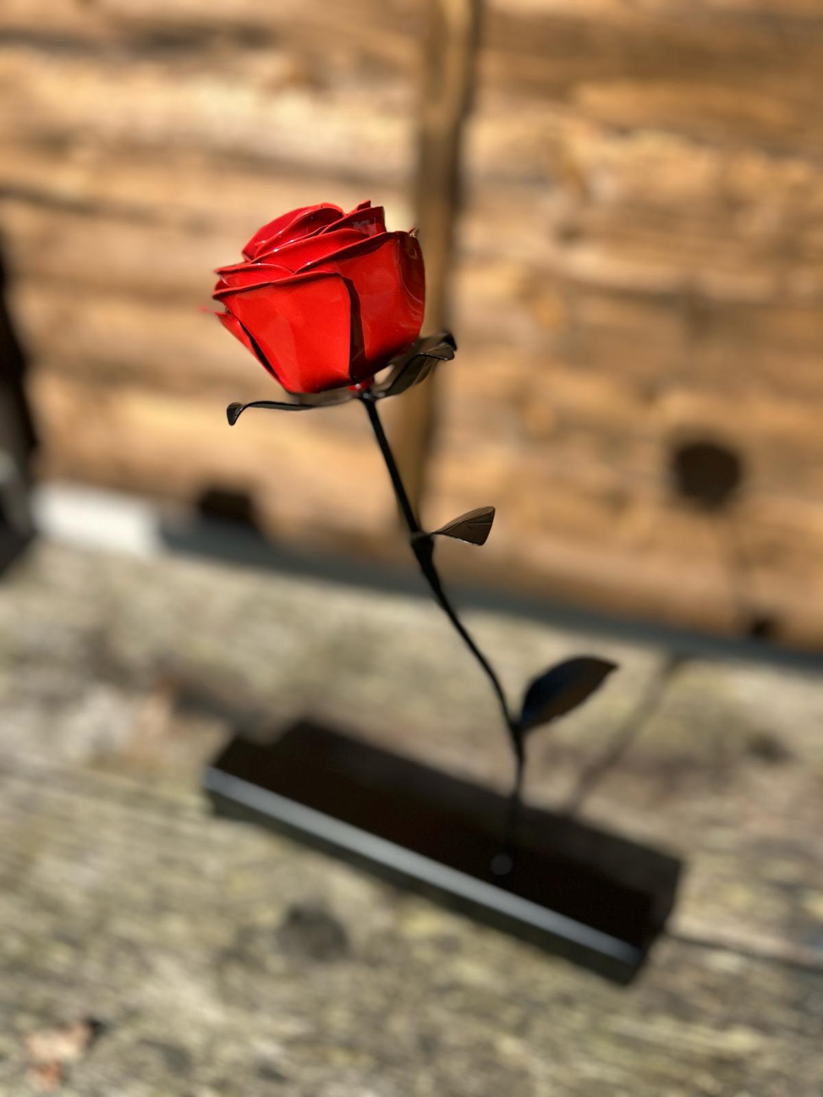 Forever Rose, Handcrafted Steel Rose- Mothers day- Anniversary- Wedding- Birthday- Memorial- Special occasion- Gift