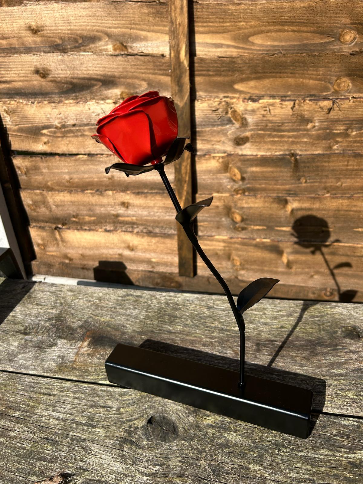 Forever Rose, Handcrafted Steel Rose- Mothers day- Anniversary- Wedding- Birthday- Memorial- Special occasion- Gift