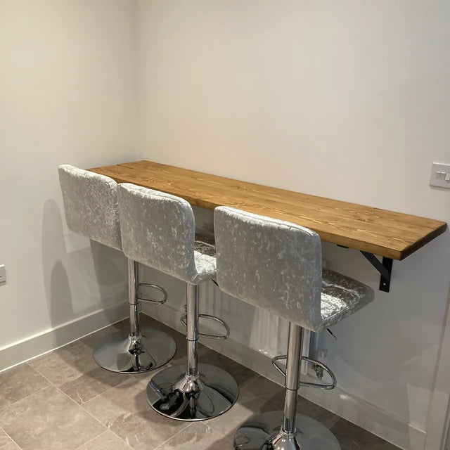 Breakfast bar | Kitchen table | Desk | scaffold boards | Brackets are included