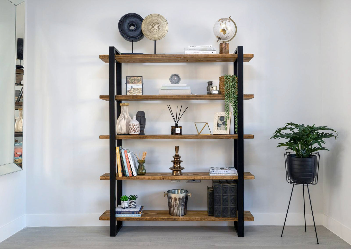 Shelving unit | Media unit | Console Table |Book case | Room divider | Bar | free standing | reclaimed scaffold boards| box section