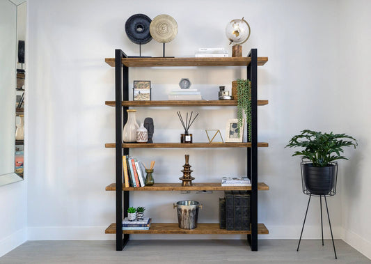 Shelving unit | Media unit | Console Table |Book case | Room divider | Bar | free standing | reclaimed scaffold boards| box section