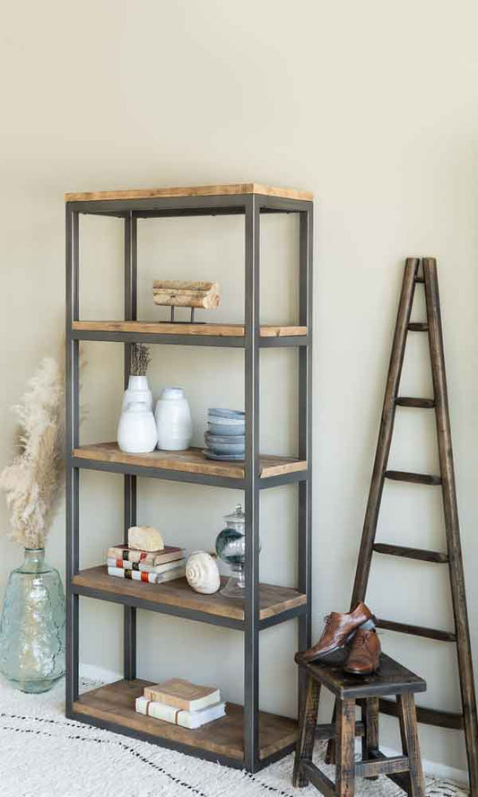 Box section whole shelving unit | Media unit |Book case | Room divider | Bar | free standing | reclaimed scaffold boards| box section
