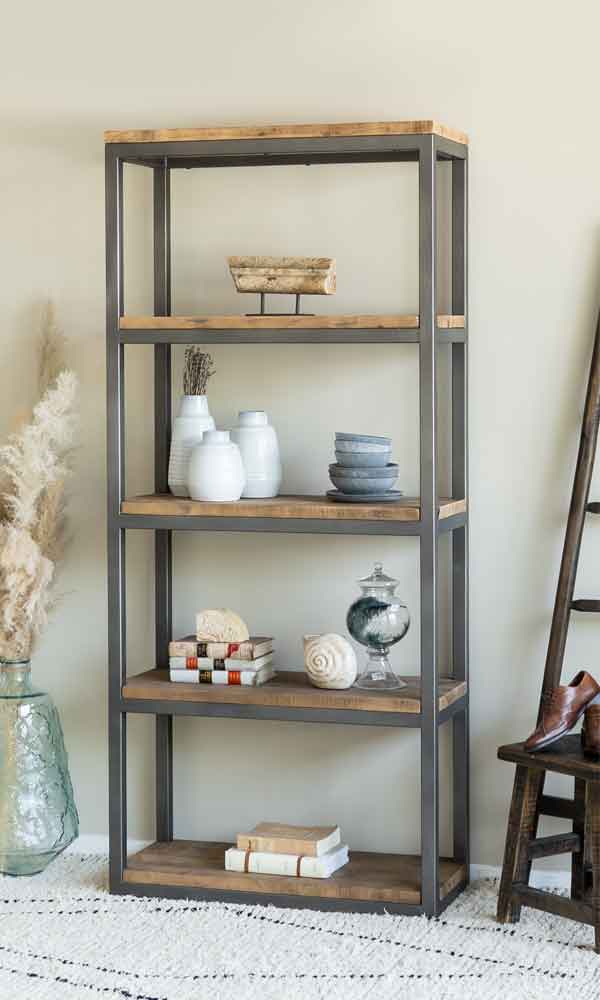 Box section whole shelving unit | Media unit |Book case | Room divider | Bar | free standing | reclaimed scaffold boards| box section