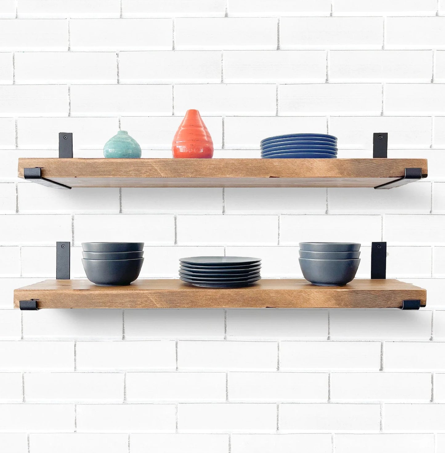 Handmade rustic shelves | Bookshelf | Bar | Toy room | kitchen | made from solid reclaimed scaffold boards brackets are included