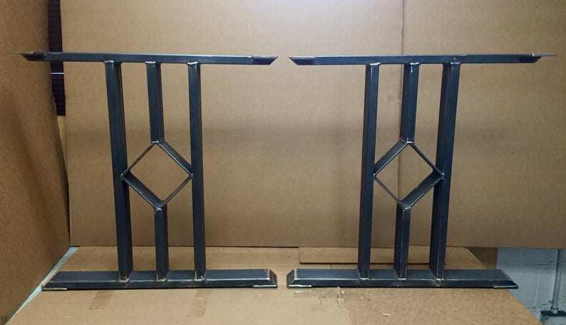 Industrial Pillar Frame legs dining| desk| coffee| breakfast bar|