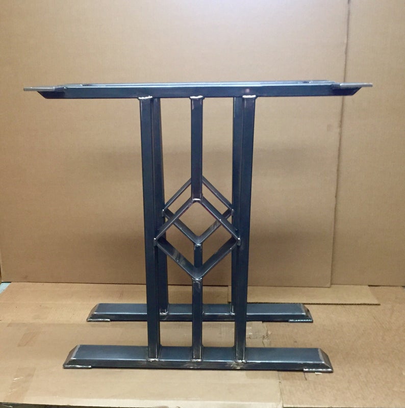 Industrial Pillar Frame legs dining| desk| coffee| breakfast bar|
