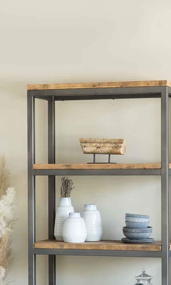 Handmade Industrial Shelving Unit Bookcase